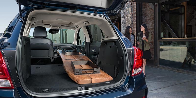 Open trunk view of a trax vehicle