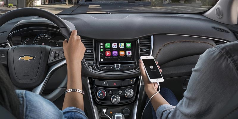 Interior view of a Trax vehicle