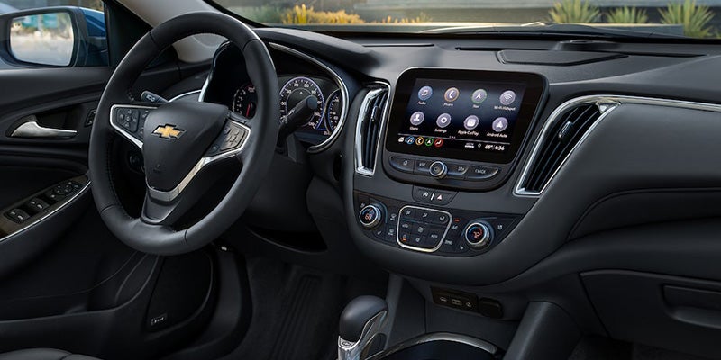 Dashboard and infotainment system in a 2024 Chevrolet Malibu