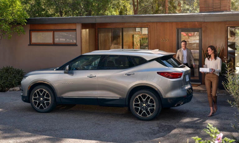 2024 Chevy Blazer Exterior In Front Of Modular Home