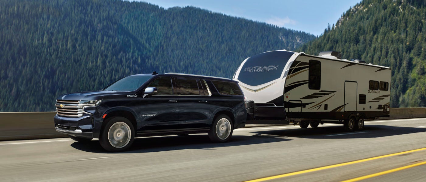 2024 Chevy Suburban Exterior Towing Camper