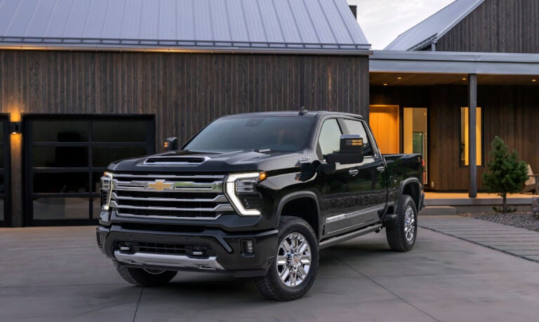2025 Chevy Silverado 2500 HD Exterior Outside House At Dusk