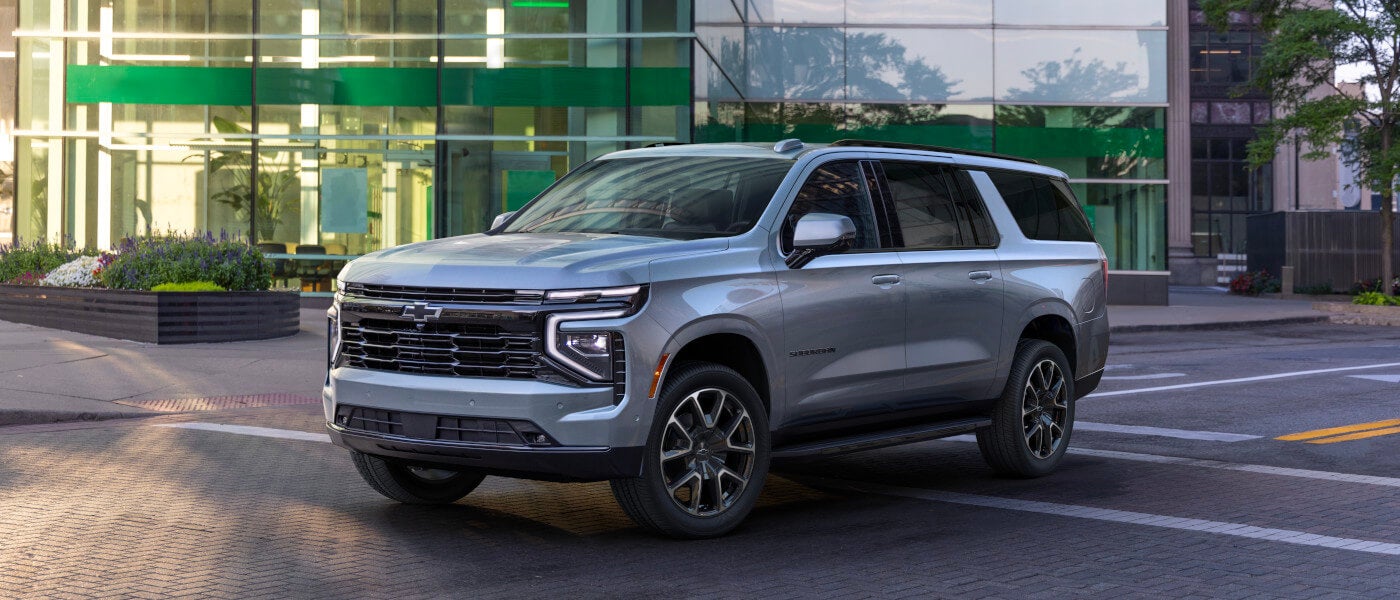 2025 Chevy Suburban Exterior Parked By Office Building
