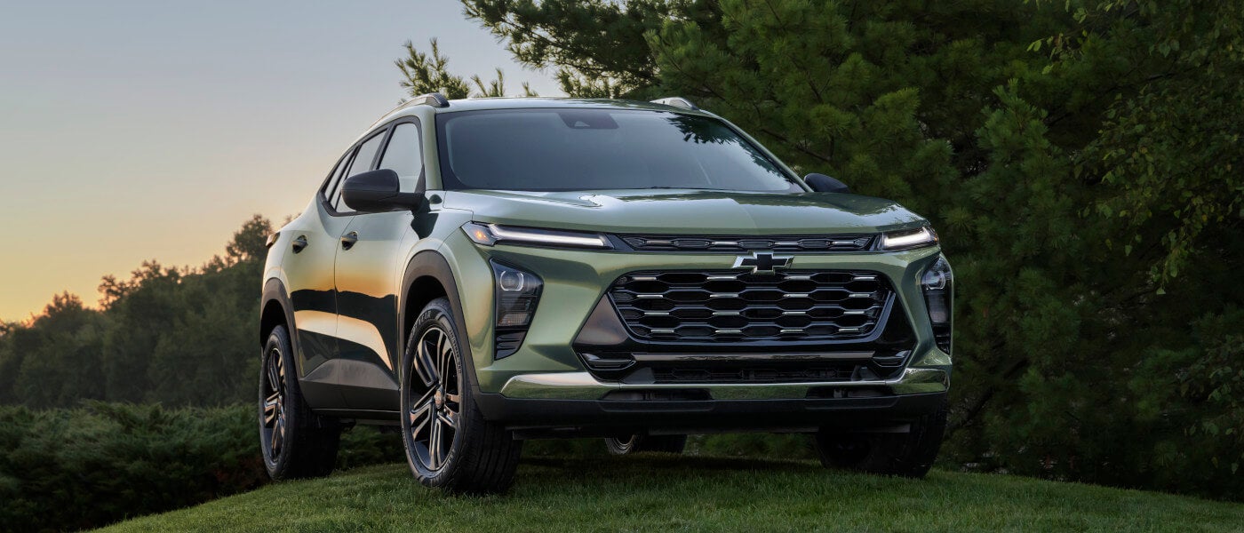 2025 Chevy Trax Exterior Parked On Grassy Hill