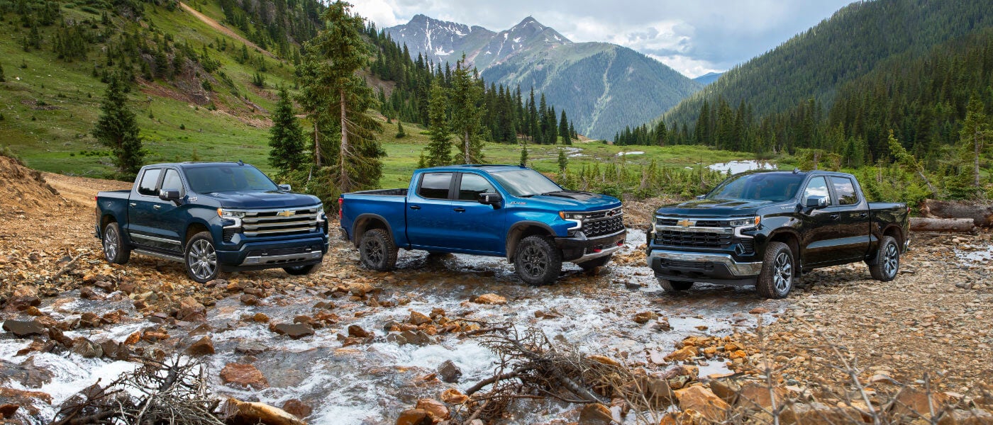 2026 Chevy Silverado 1500 Exterior Lineup of 3