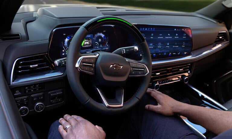 2026 Chevy Tahoe Interior Hands Off Drivers Wheel