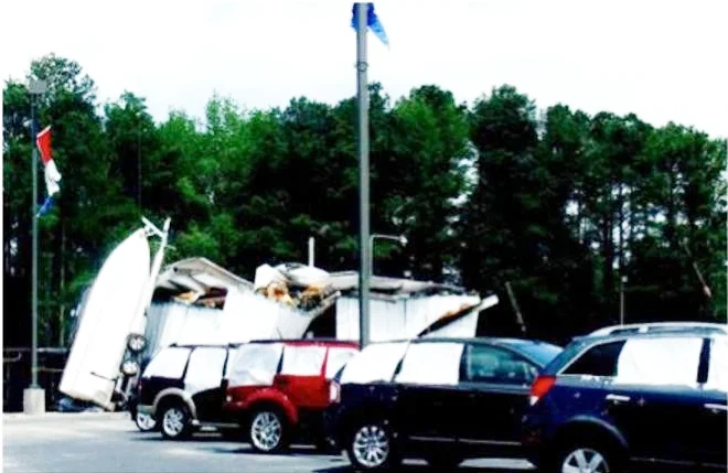 2011 - The Medlin's were again affected by Mother Nature. This time,
by a tornado.